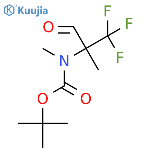 tert-butyl N-methyl-N-(1,1,1-trifluoro-2-methyl-3-oxopropan-2-yl)carbamate structure