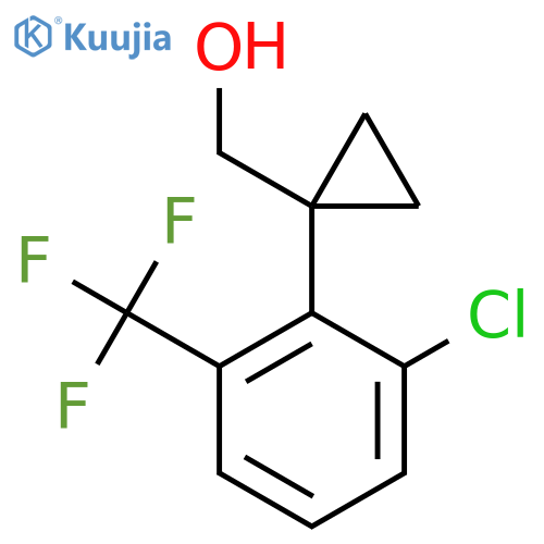 {1-2-chloro-6-(trifluoromethyl)phenylcyclopropyl}methanol structure