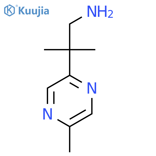 2-methyl-2-(5-methylpyrazin-2-yl)propan-1-amine structure