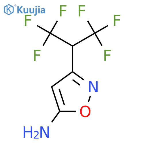 3-(1,1,1,3,3,3-hexafluoropropan-2-yl)-1,2-oxazol-5-amine structure