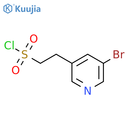 2-(5-bromopyridin-3-yl)ethane-1-sulfonyl chloride structure