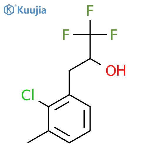 3-(2-chloro-3-methylphenyl)-1,1,1-trifluoropropan-2-ol structure