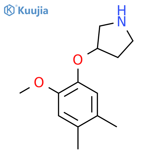 3-(2-methoxy-4,5-dimethylphenoxy)pyrrolidine structure
