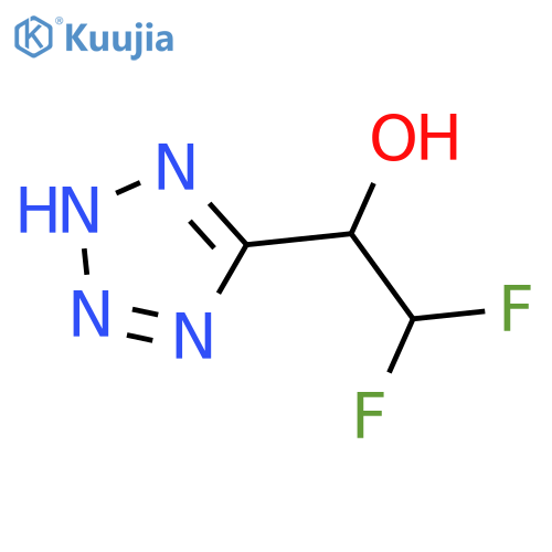 2,2-difluoro-1-(1H-1,2,3,4-tetrazol-5-yl)ethan-1-ol structure