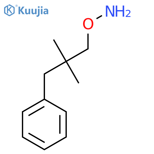 O-(2,2-dimethyl-3-phenylpropyl)hydroxylamine structure