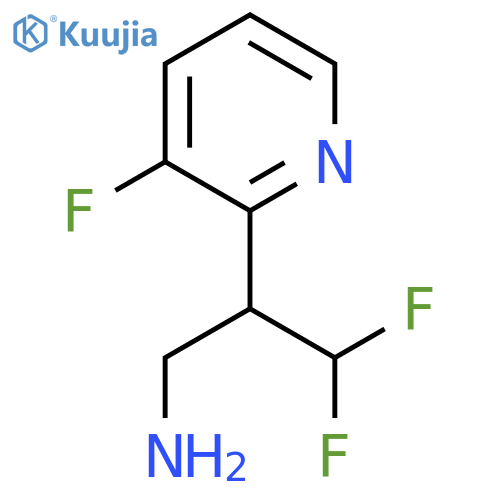 3,3-Difluoro-2-(3-fluoropyridin-2-yl)propan-1-amine structure
