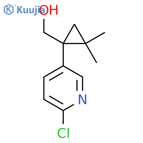 1-(6-chloropyridin-3-yl)-2,2-dimethylcyclopropylmethanol structure