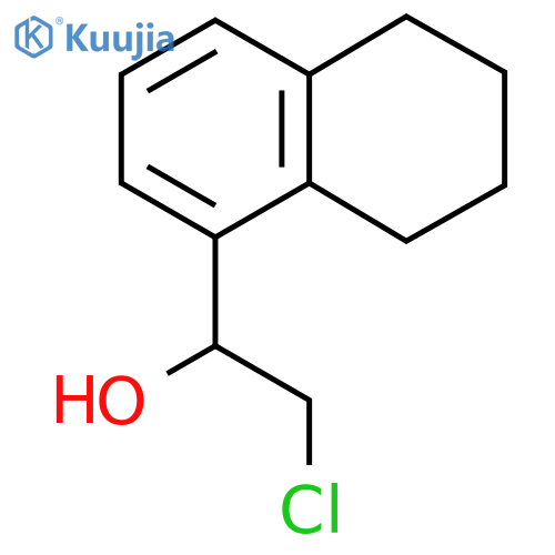 2-chloro-1-(5,6,7,8-tetrahydronaphthalen-1-yl)ethan-1-ol structure