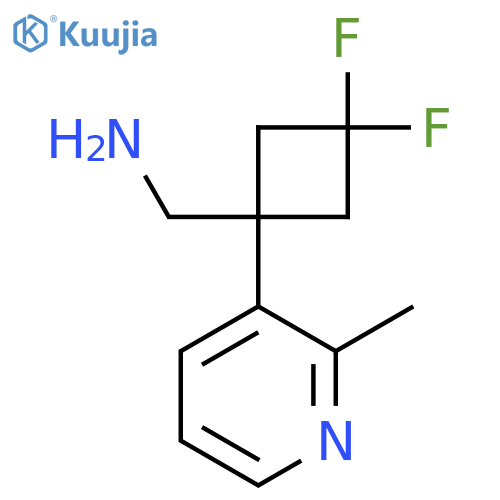 3,3-difluoro-1-(2-methylpyridin-3-yl)cyclobutylmethanamine structure