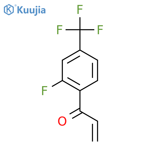 1-2-fluoro-4-(trifluoromethyl)phenylprop-2-en-1-one structure