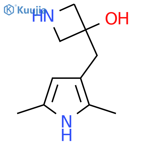 3-(2,5-dimethyl-1H-pyrrol-3-yl)methylazetidin-3-ol structure