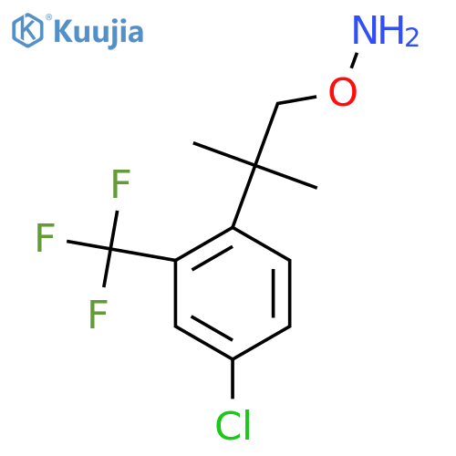 O-{2-4-chloro-2-(trifluoromethyl)phenyl-2-methylpropyl}hydroxylamine structure