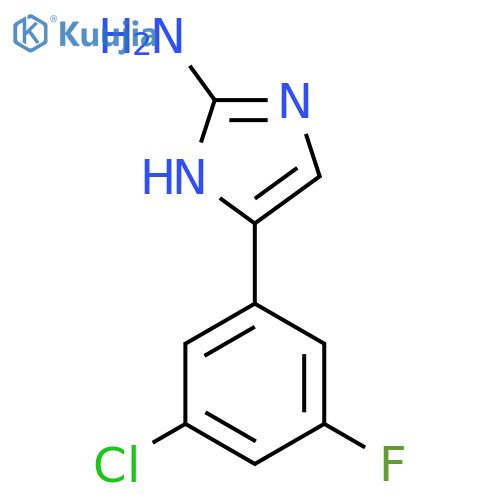 5-(3-chloro-5-fluorophenyl)-1H-imidazol-2-amine structure