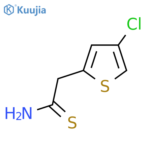 2-(4-chlorothiophen-2-yl)ethanethioamide structure