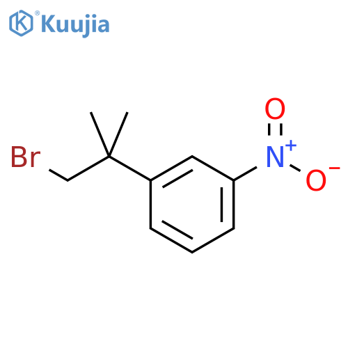 1-(1-bromo-2-methylpropan-2-yl)-3-nitrobenzene structure
