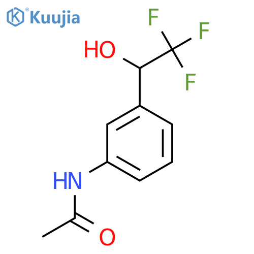 N-3-(2,2,2-trifluoro-1-hydroxyethyl)phenylacetamide structure