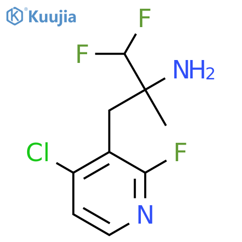 3-(4-chloro-2-fluoropyridin-3-yl)-1,1-difluoro-2-methylpropan-2-amine structure