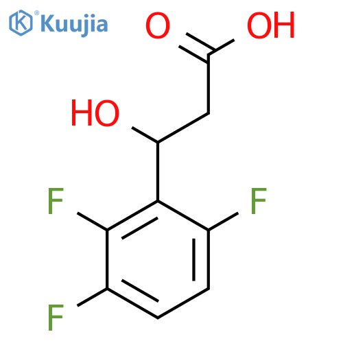 3-Hydroxy-3-(2,3,6-trifluorophenyl)propanoic acid structure