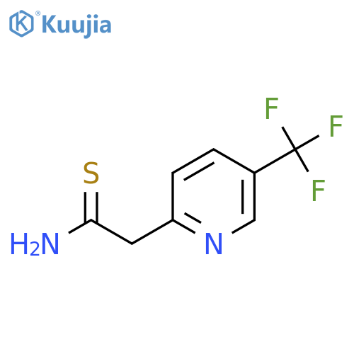 2-5-(trifluoromethyl)pyridin-2-ylethanethioamide structure