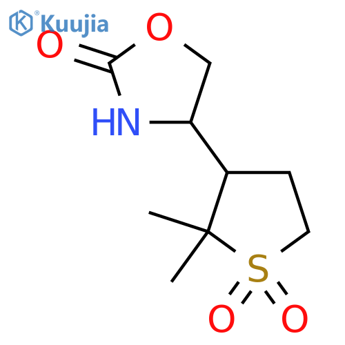 2,2-dimethyl-3-(2-oxo-1,3-oxazolidin-4-yl)-1lambda6-thiolane-1,1-dione structure