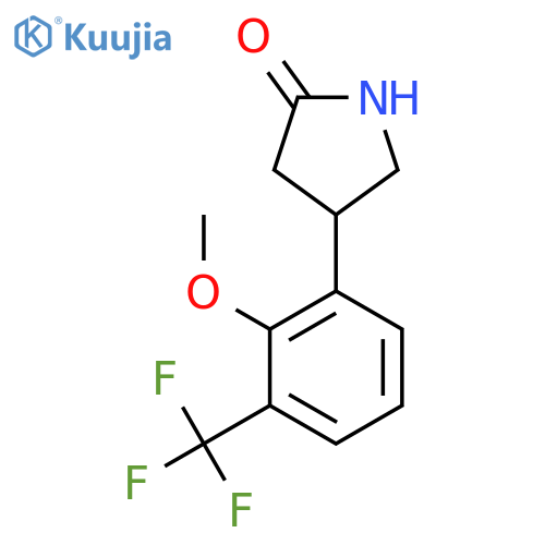 4-2-methoxy-3-(trifluoromethyl)phenylpyrrolidin-2-one structure