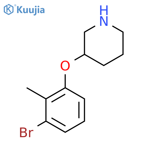 3-(3-bromo-2-methylphenoxy)piperidine structure