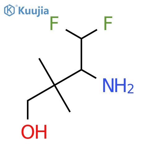 3-amino-4,4-difluoro-2,2-dimethylbutan-1-ol structure
