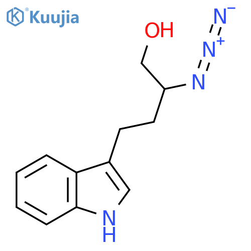 2-azido-4-(1H-indol-3-yl)butan-1-ol structure