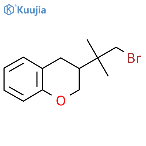 3-(1-bromo-2-methylpropan-2-yl)-3,4-dihydro-2H-1-benzopyran structure