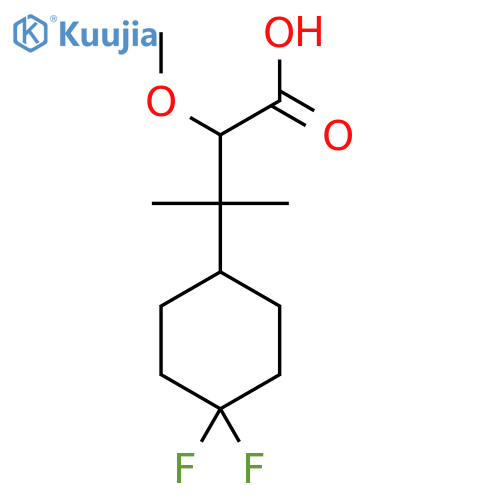 3-(4,4-difluorocyclohexyl)-2-methoxy-3-methylbutanoic acid structure