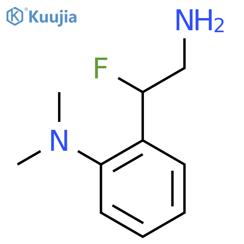 2-(2-amino-1-fluoroethyl)-N,N-dimethylaniline structure