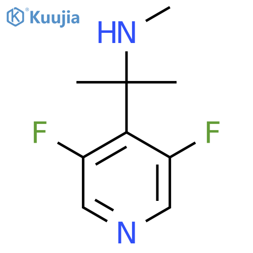 2-(3,5-difluoropyridin-4-yl)propan-2-yl(methyl)amine structure
