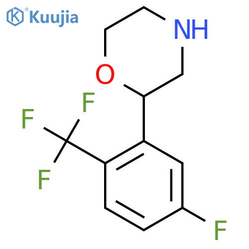 2-5-fluoro-2-(trifluoromethyl)phenylmorpholine structure