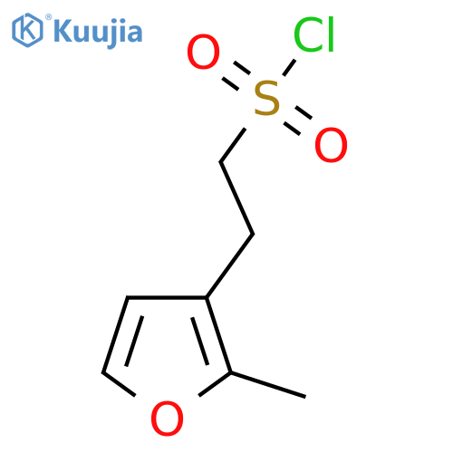 2-(2-methylfuran-3-yl)ethane-1-sulfonyl chloride structure