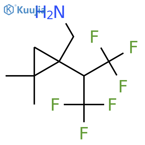 1-(1,1,1,3,3,3-hexafluoropropan-2-yl)-2,2-dimethylcyclopropylmethanamine structure