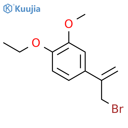 4-(3-bromoprop-1-en-2-yl)-1-ethoxy-2-methoxybenzene structure