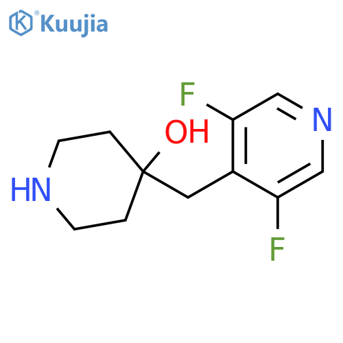 4-(3,5-difluoropyridin-4-yl)methylpiperidin-4-ol structure