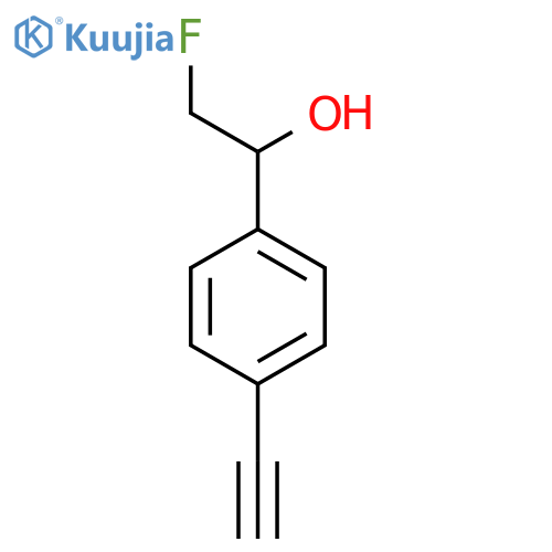 1-(4-ethynylphenyl)-2-fluoroethan-1-ol structure