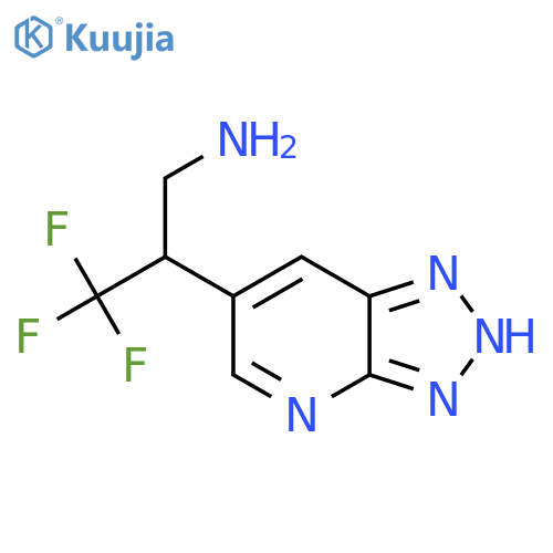 3,3,3-trifluoro-2-{3H-1,2,3triazolo4,5-bpyridin-6-yl}propan-1-amine structure