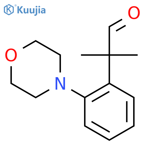 2-methyl-2-2-(morpholin-4-yl)phenylpropanal structure