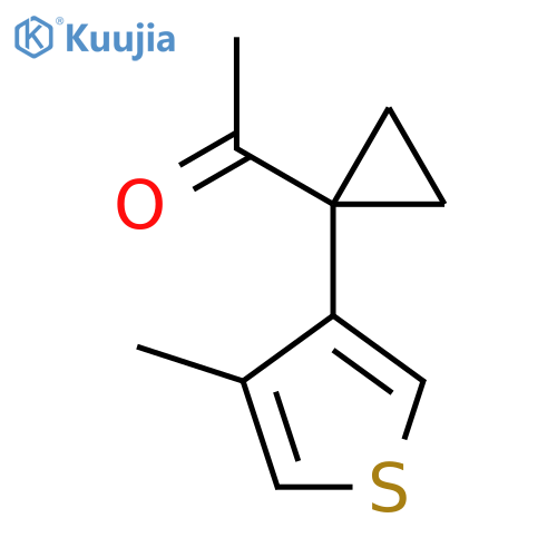 1-1-(4-methylthiophen-3-yl)cyclopropylethan-1-one structure