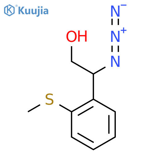 2-azido-2-2-(methylsulfanyl)phenylethan-1-ol structure