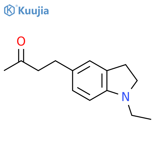 4-(1-ethyl-2,3-dihydro-1H-indol-5-yl)butan-2-one structure
