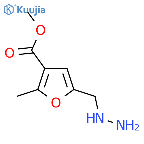 methyl 5-(hydrazinylmethyl)-2-methylfuran-3-carboxylate structure