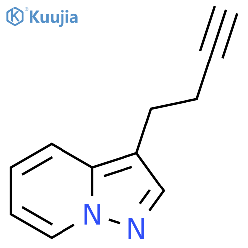 3-(but-3-yn-1-yl)pyrazolo1,5-apyridine structure