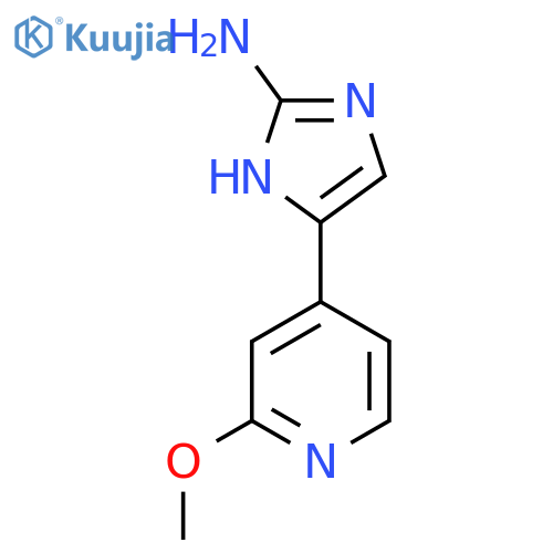 5-(2-methoxypyridin-4-yl)-1H-imidazol-2-amine structure