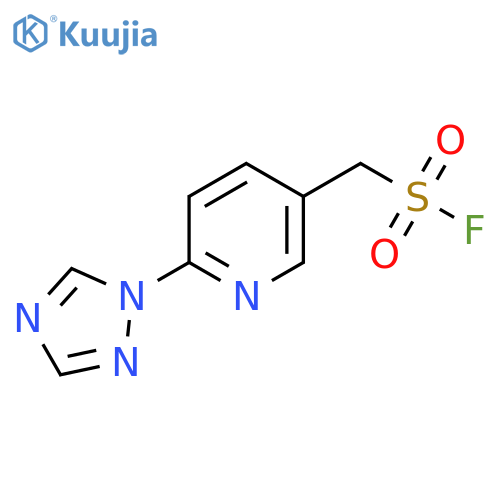 6-(1H-1,2,4-triazol-1-yl)pyridin-3-ylmethanesulfonyl fluoride structure