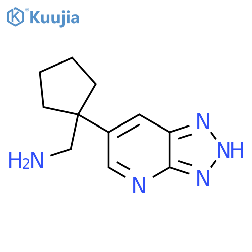 (1-{3H-1,2,3triazolo4,5-bpyridin-6-yl}cyclopentyl)methanamine structure