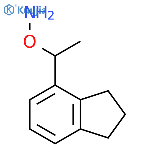 O-1-(2,3-dihydro-1H-inden-4-yl)ethylhydroxylamine structure