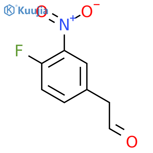 2-(4-fluoro-3-nitrophenyl)acetaldehyde structure